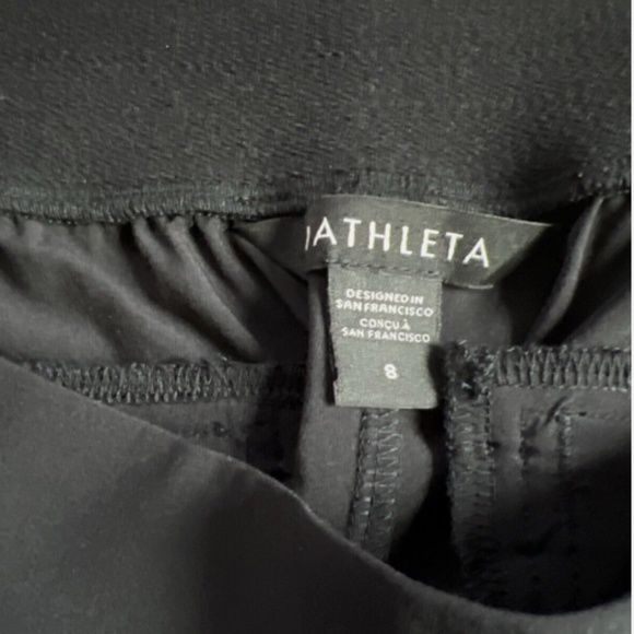 ATHLETA Brooklyn Heights Pants Lightweight Ankle Black Size 10 - Picture 4 of 6